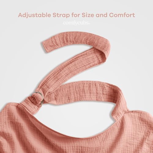 Comfy Cubs Muslin Nursing Cover - Muslin Breastfeeding Cover Bold Blush - color: Bold Blush