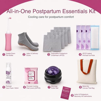 Postpartum Essentials Kit, Postpartum Kit, Recovery Kit for New Moms, 14pc