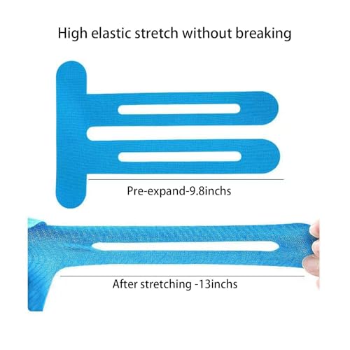 Precut Kinesiology Knee Tape Hypoallergenic Athletic for Knee Pain Knee Tape for Knee Pain Relief Pre Cut Knee Support & Stability, Pain Relief – Breathable