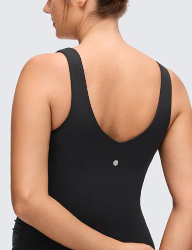 CRZ YOGA Maternity V Neck Romper - color: Black, size: XX-Small