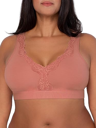 Fruit of The Loom Women's 2-Pack Full Coverage Wireless Cotton Bra - Soft & Everyday Comfort - color: Desert Dusk/Olive Night, size: Small