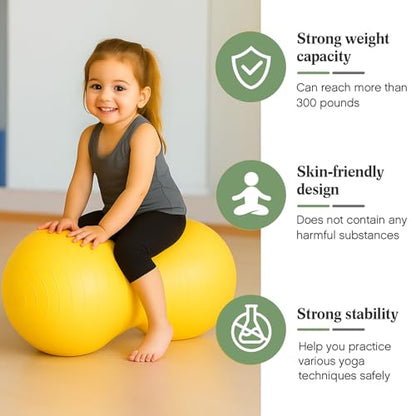 Jexine Peanut Ball for Kids Therapy Pregnancy - color: Rainbow Color