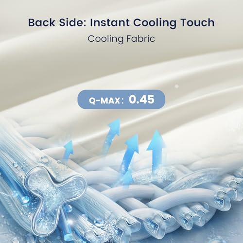 Amélie Home Elegant Pintuck Cooling Comforter King Size, Pearl White - color: Pearl White, size: King/Cali King (106''x90'')