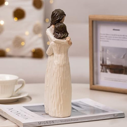 Mother and Daughter Figurines, Gifts for Mom, 9.8" H - style: Hugging Mom Daughter