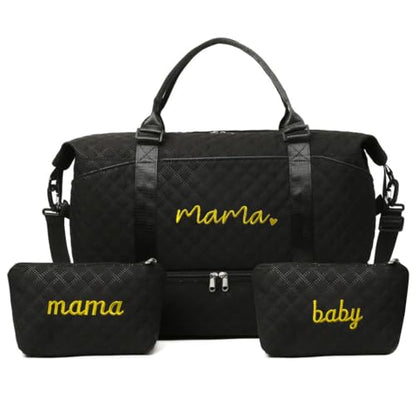 Large Maternity Hospital Bag, Black - color: Black