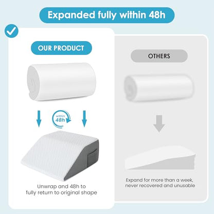 Cozymaker 10-inch Adjustable Leg Elevation Pillows for Swelling Pain Relief - size: Flat Top 10 inch Height