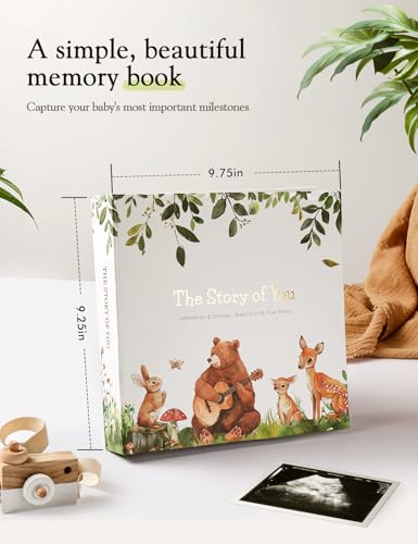 Baby Book Keepsake for Baby Gift,Baby Memory Book Scrapbook - color: bear