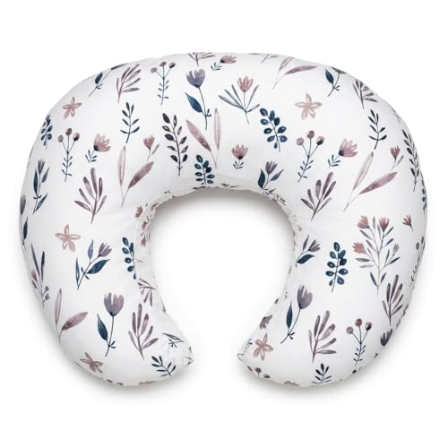 Nursing Pillow and Body Positioner for Breast Feeding and Bottle Feeding, Ultra Soft Breastfeeding Pillows with Removable Pillow Cover (Vine Whisper) - color: Vine Whisper