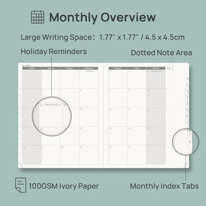 POPRUN Planner 2026-2027, Large-8.5" x 10.5", Academic Weekly Planner - color: Night Sky Blue, size: Large-8.5" x 10.5", style: Academic Year 2026-2027