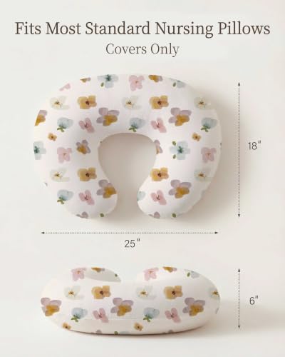 Nursing Pillow Covers 2 Pack, Stretchy Breastfeeding Pillow Covers for Baby - color: B0dqtm9xzv