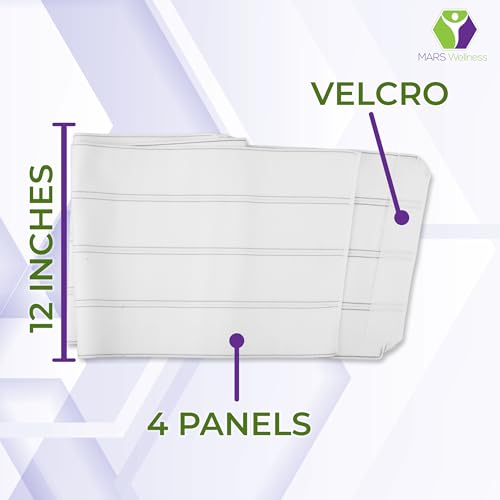 Plus Size Bariatric Abdominal Binder Post Surgery - Belly Binder - 12" - size: 4X-Large (Pack of 1), style: 4 Panel (12")