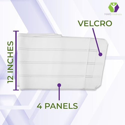 Plus Size Bariatric Abdominal Binder Post Surgery - Belly Binder - 12" - size: 4X-Large (Pack of 1), style: 4 Panel (12")