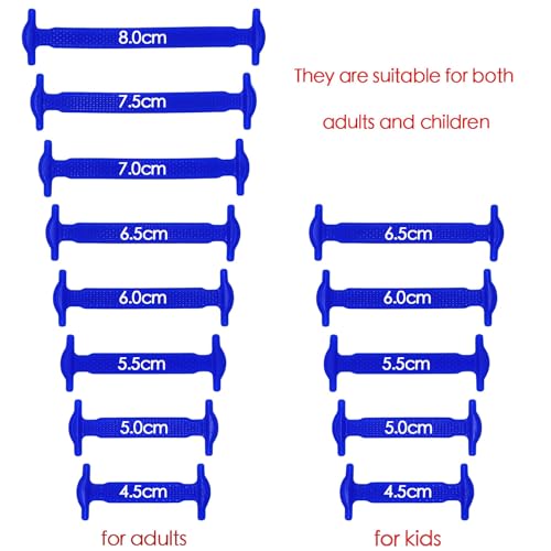 No Tie Shoelaces for Kids and Adults Stretch Silicone Elastic No Tie Shoe Laces - color: Black