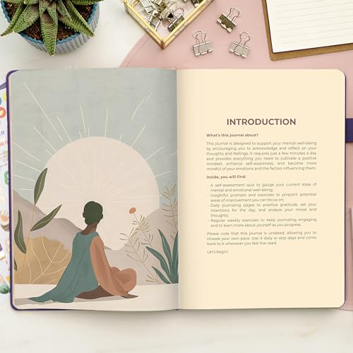 Clever Fox Inner Peace & Anxiety Journal for Women, Wellness Purple - color: Purple