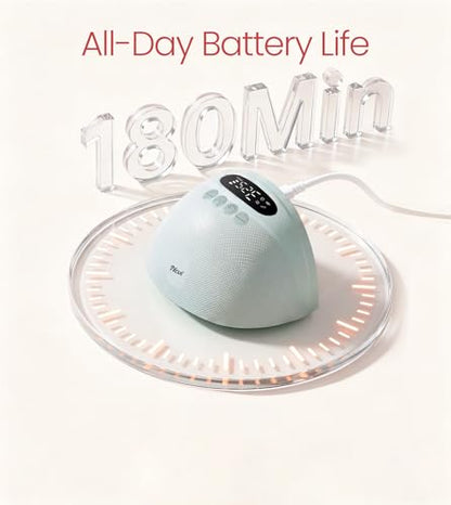 NCVI Wearable Breast Pump, Discreet & Wireless for Mom Working or Outsides - color: Upgrade-green.