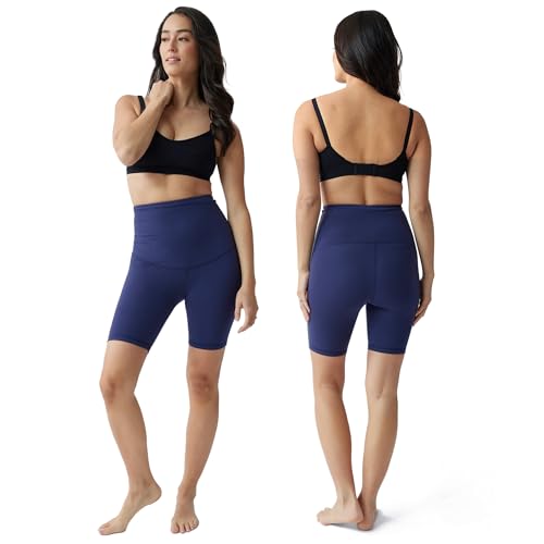 Ingrid & Isabel Basics Postpartum Active Shorts - color: Navy Blue, size: Medium
