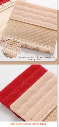 Women's Bra Extenders 5 Hooks 3 Rows Elastic Bra Strap Extension and Bra Clips