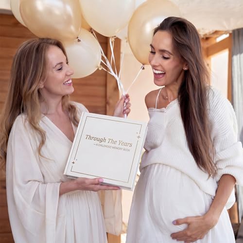 Crtiin Beige Childhood Memory Book Pregnancy Journal for First Time Mom - color: Beige