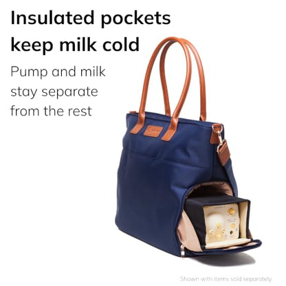 Sarah Wells Abby Breast Pump Tote (Navy)