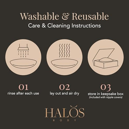 No Show Silicone Nipple Covers for Women (A–D Cups) - color: Caviar