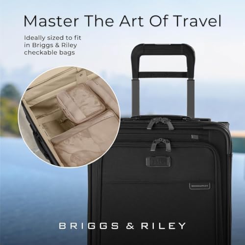 Briggs & Riley Travel Essentials Check In Compression Packing Cube Set, Tan - color: Tan, size: Checked