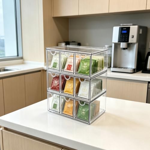 Prsildan Craft Art Supply Organizer Stackable Storage Drawer with 9 Drawers - size: Stackable-9 Drawers