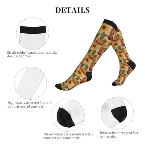Compression Sock Graduated Knee High Sock for Women Men - color: 1