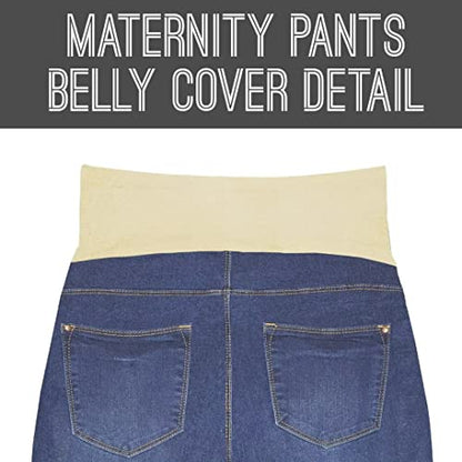 Hybrid & Company Women's Maternity Denim Shorts - color: Bermuda-bm4822rpwc-mediumblue, size: Medium
