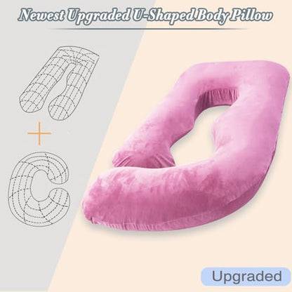 60 Inch Pregnancy Pillow for Sleeping (Purple) - color: Purple