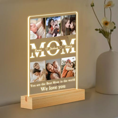 Custom Picture Frames, Personalized Gifts for Mom from Daughter Son - color: Style-06-Mom
