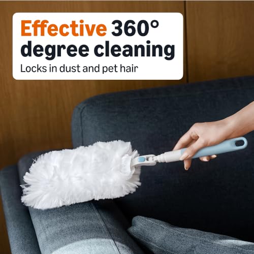 Amazon Basics 360° Heavy Duty Duster Refills, Picks up and Traps 2X More Allergens, 11 Count, Pack of 1 - style: Duster Refill