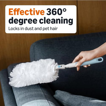 Amazon Basics 360° Heavy Duty Duster Refills, Picks up and Traps 2X More Allergens, 11 Count, Pack of 1 - style: Duster Refill