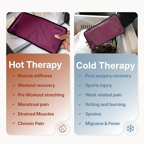 Flexible Hot and Cold Gel Pack Medium 8" x 12", 2 Pack - size: Medium (2 pack), style: Purple