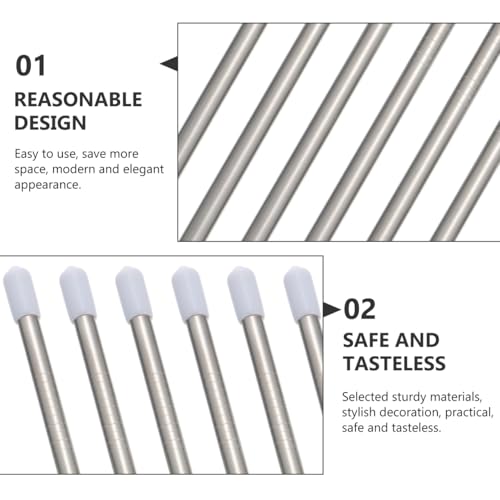 BESTOYARD Stainless Steel Bottle Drying Rack 6- Bottle Drying Rack for Kitchen Counter Draining Organizer for Cups Soda Bottles Space-Saving Storage