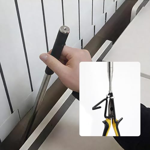 Pickup Grabber Telescopic Magnetic Pickup Tool with Hook Pick-Up Pole Wire Fish Stick Pocket extendable Magnet Pickup Tool (72") - size: 72"