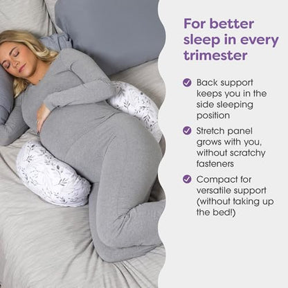 Boppy Side Sleeper Pregnancy Pillow, Maternity Support, Stay-Put Design