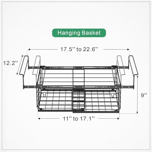 iSPECLE Freezer Organizer Bins - Adjustable Fits Chest Freezers 10-20 Cu Ft - style: 2-Pack Black