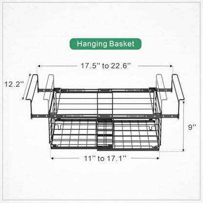 iSPECLE Freezer Organizer Bins - Adjustable Fits Chest Freezers 10-20 Cu Ft - style: 2-Pack Black