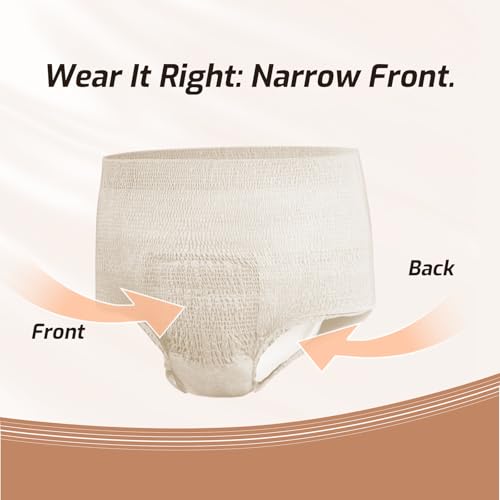 SUNKISS Women Daytime Incontinence Underwear, Large, Beige, 32 Count - size: Large
