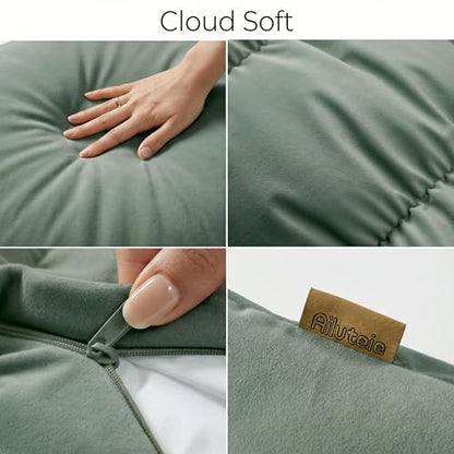 Pat. Pend. Segmented Body Pillow for Side Sleepers, 47 Inch, Green - color: Green, size: 47"*15.7"