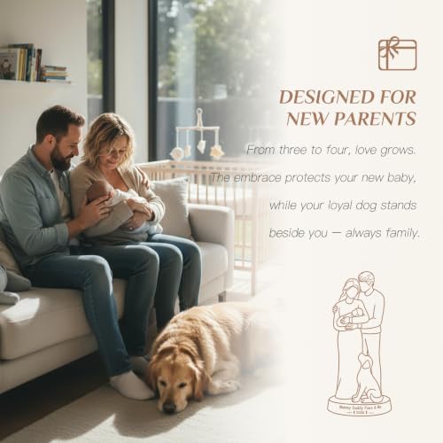 Storieme New Mom Dad Figurine, First Time Parents Gifts for Couples
