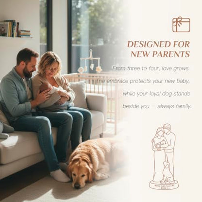 Storieme New Mom Dad Figurine, First Time Parents Gifts for Couples