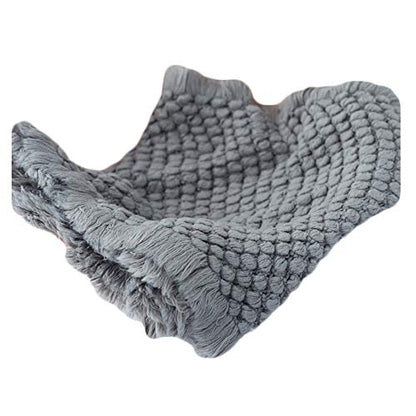 Zeroest Newborn Baby Photography Props Basket Filler Blanket (Gray) - color: Gray