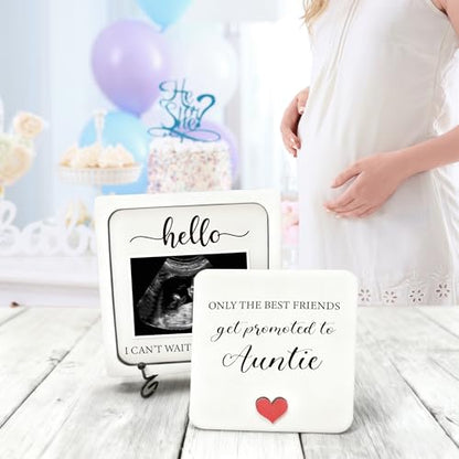 Pregnancy Announcement Gift For Aunt, Ultrasound Frame Commemorative Box - color: white26