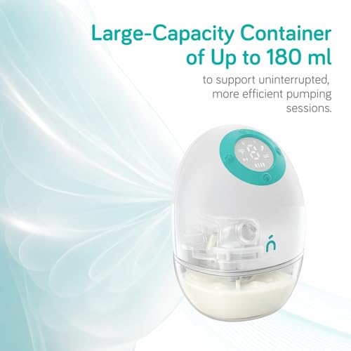 Nanobebe Wearable Breast Pump Hands Free Wireless Electric Breast Pump Smart App Controlled Pump Quiet Portable Multiple Modes, 1-Pack - size: 1 Pack