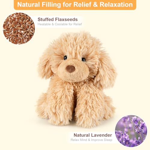 SuzziPals Heatable & Coolable Golden Retriever Stuffed Animal Heating Pad - style: Golden Retriever