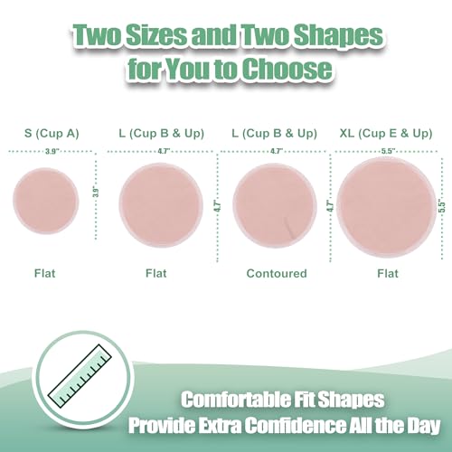 wegreeco Nursing Breast Pads (14 Pack) + Laundry Bag & Travel Storage Bag, 4.7 inch Option - Washable & Reusable Breastfeeding Nursing Pads (Sunset, Plain Shape) - color: Sunset, Plain Shape, size: Large