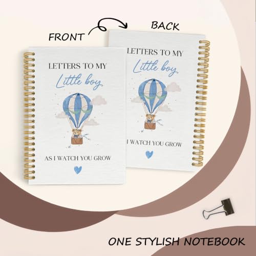 YLZlhb Hot Air Balloon Bear Spiral Notebook Journal 5.5x8.3 Inches