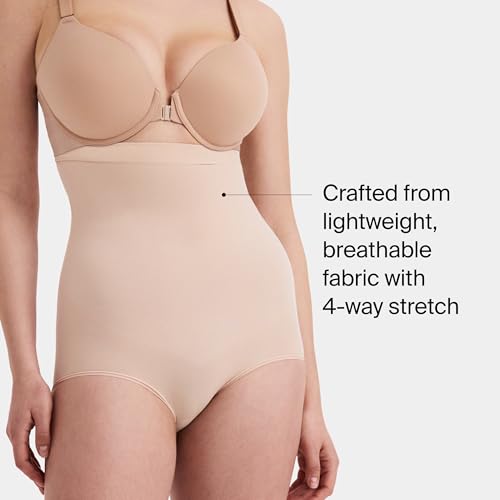 SPANX SPANXsculpt Power Series High-Waisted Brief - color: Soft Nude, size: Medium