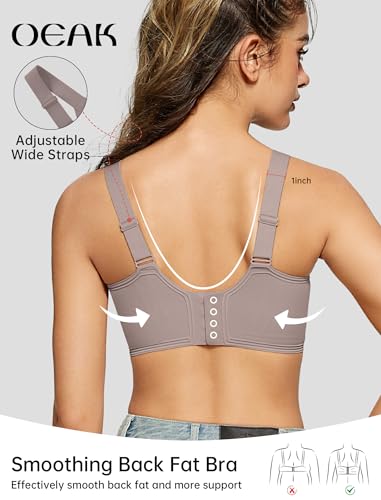 OEAK Women Jelly Bra Wireless Anti Sagging Full Coverage Bras - color: Grey, size: Medium